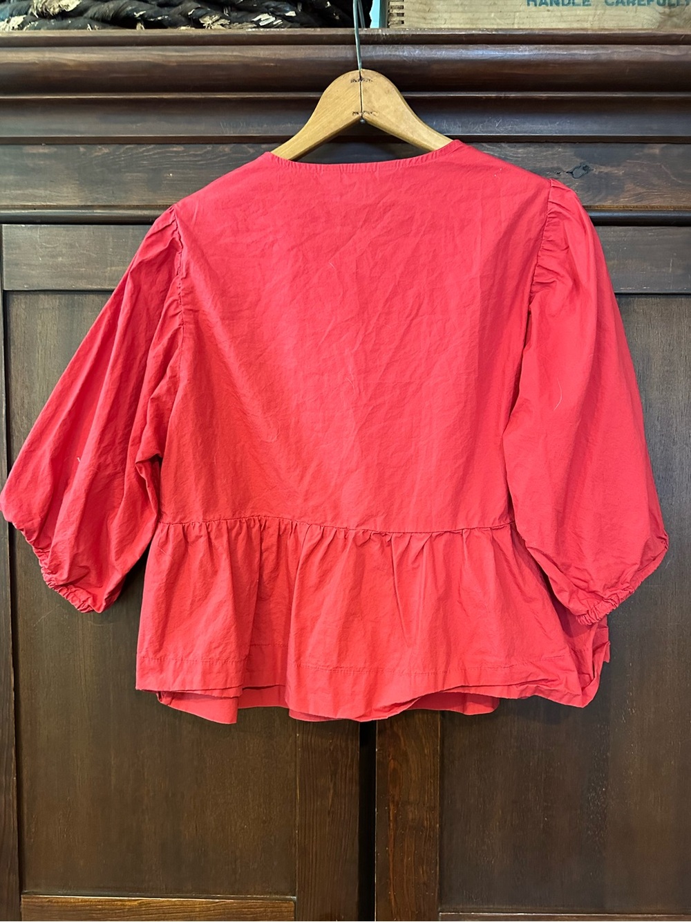 Velvet Heart • women’s cropped blouse • shirt • top • snaps - Picture 2 of 4